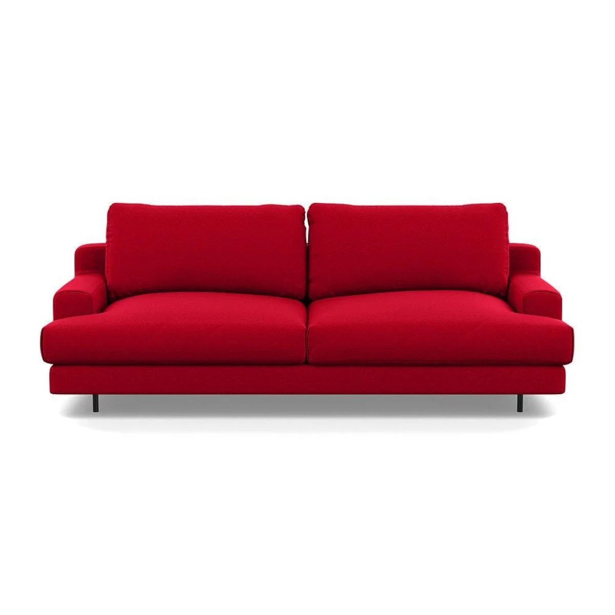 Heal's Orso 3 Seater Sofa Brushed Cotton Cadet Black Feet - Heal's UK Furniture – image 20