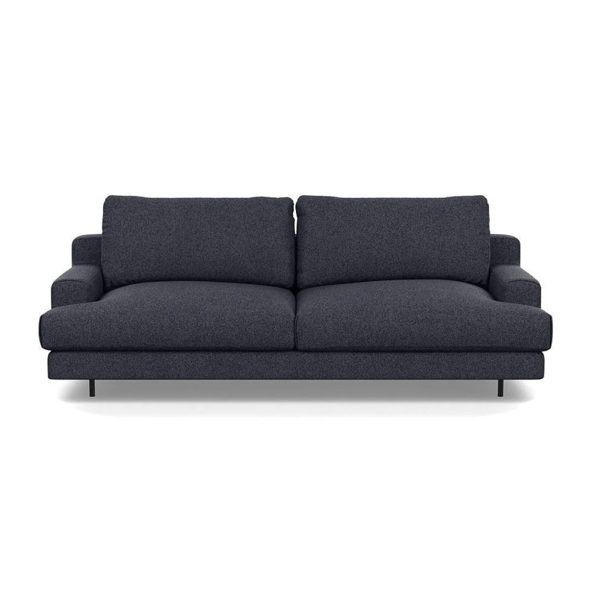 Heal's Orso 3 Seater Sofa Brushed Cotton Cadet Black Feet - Heal's UK Furniture – image 23