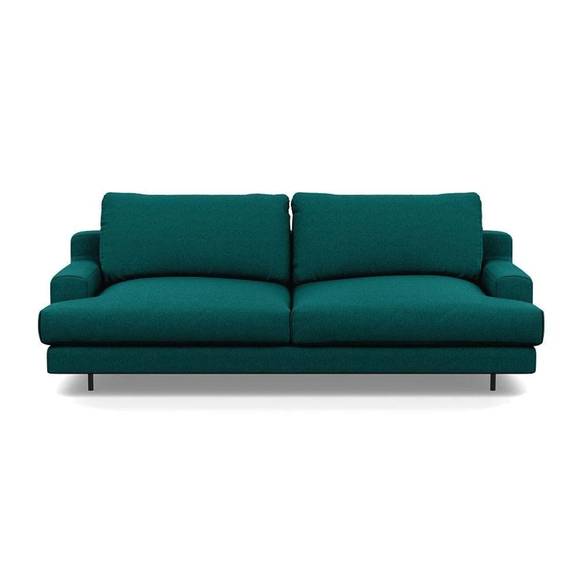 Heal's Orso 3 Seater Sofa Brushed Cotton Cadet Black Feet - Heal's UK Furniture – image 24