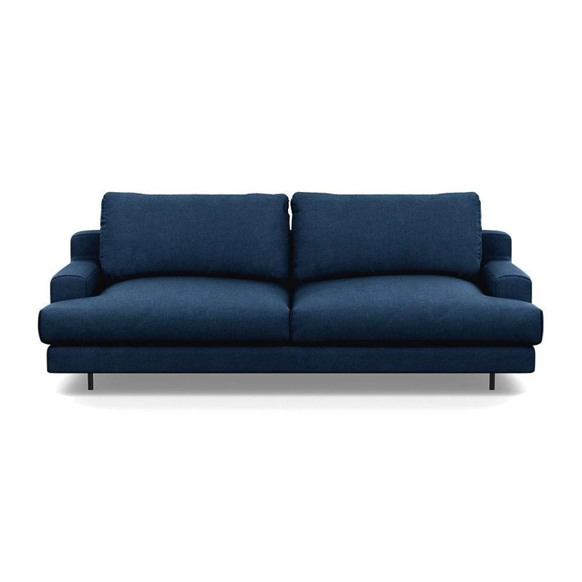 Heal's Orso 3 Seater Sofa Brushed Cotton Cadet Black Feet - Heal's UK Furniture – image 25