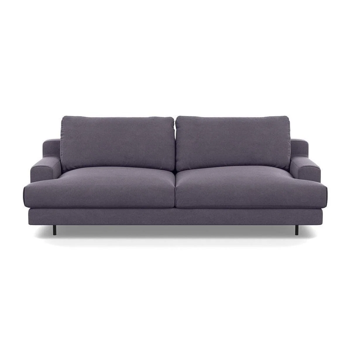 Heal's Orso 3 Seater Sofa Brushed Cotton Cadet Black Feet - Heal's UK Furniture – image 27