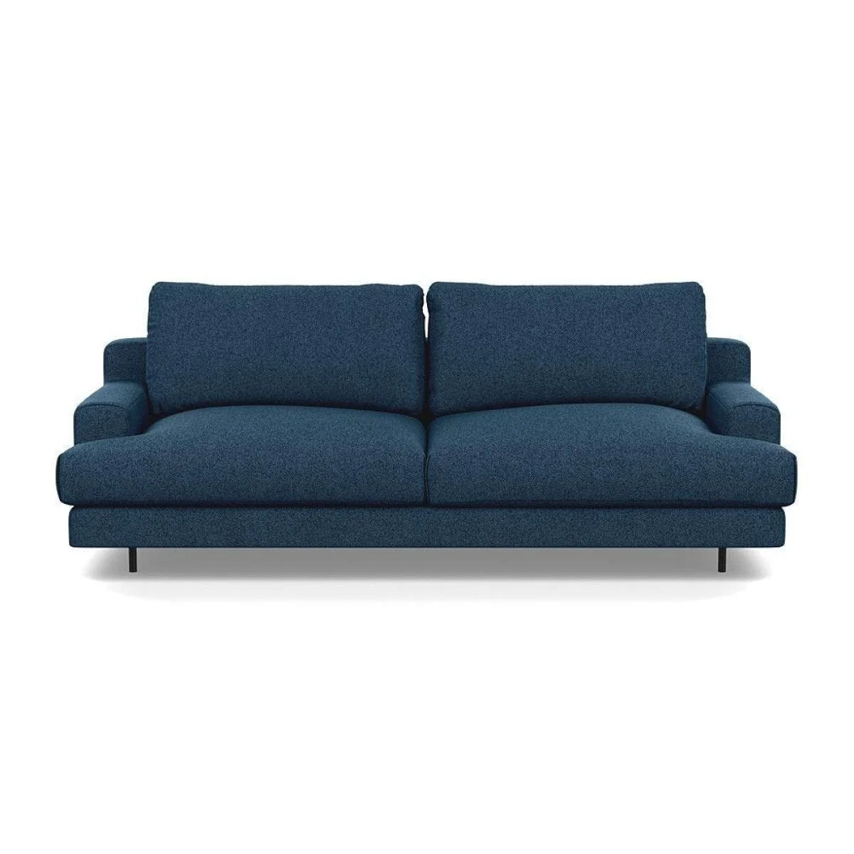 Heal's Orso 3 Seater Sofa Brushed Cotton Cadet Black Feet - Heal's UK Furniture – image 30