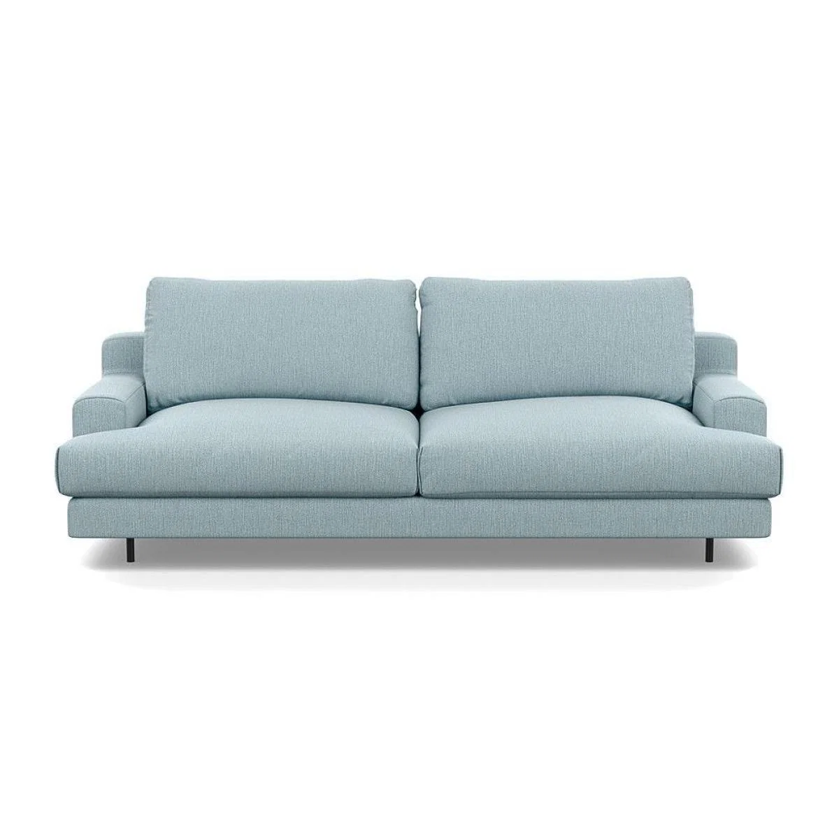 Heal's Orso 3 Seater Sofa Brushed Cotton Cadet Black Feet - Heal's UK Furniture – image 32