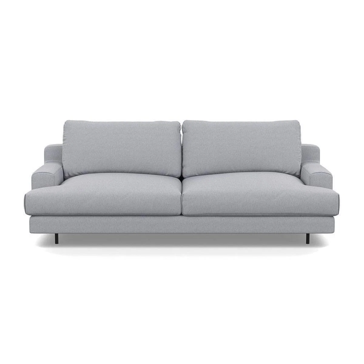 Heal's Orso 3 Seater Sofa Brushed Cotton Cadet Black Feet - Heal's UK Furniture – image 33
