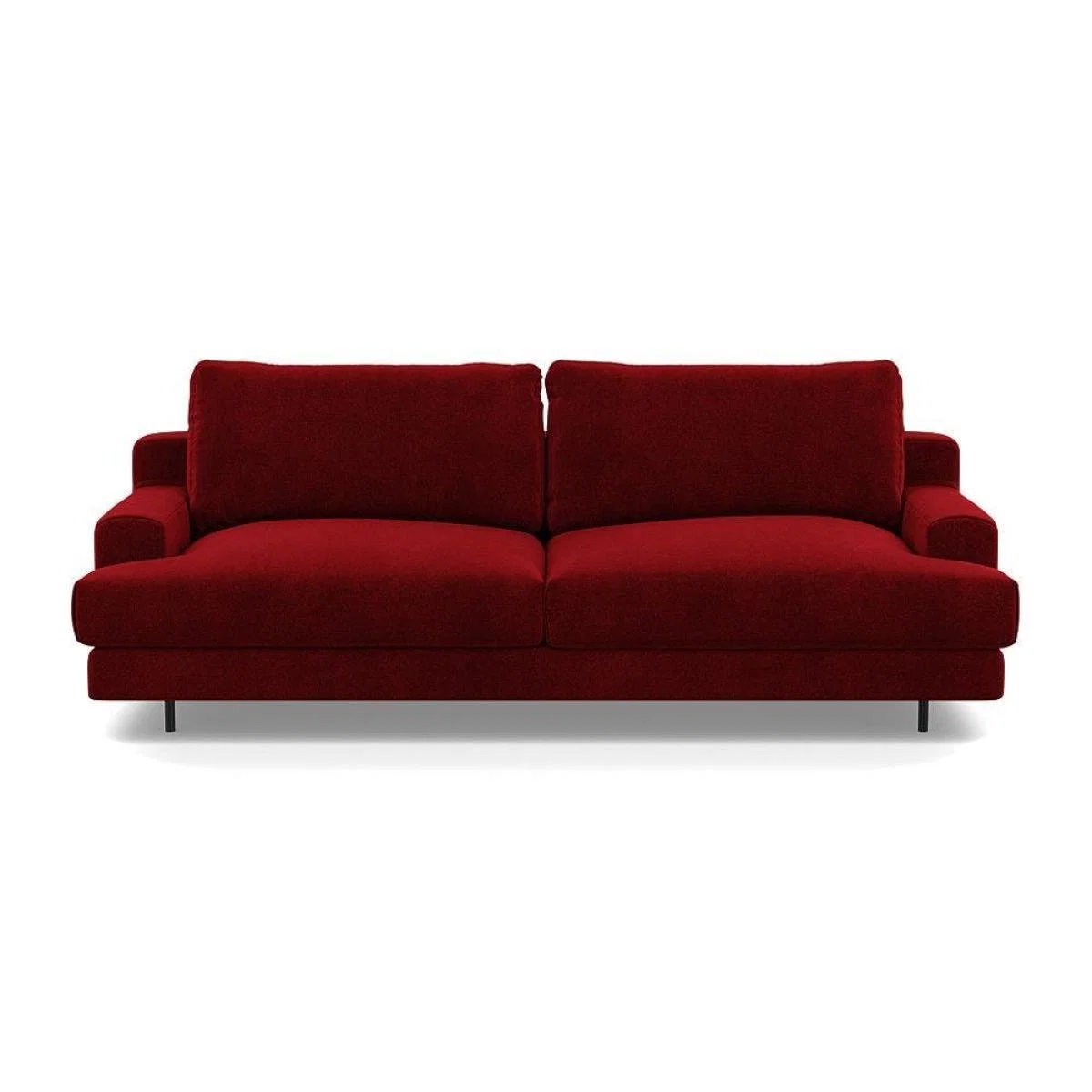 Heal's Orso 3 Seater Sofa Brushed Cotton Cadet Black Feet - Heal's UK Furniture – image 34