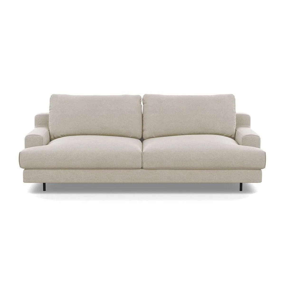 Heal's Orso 3 Seater Sofa Brushed Cotton Cadet Black Feet - Heal's UK Furniture – image 35