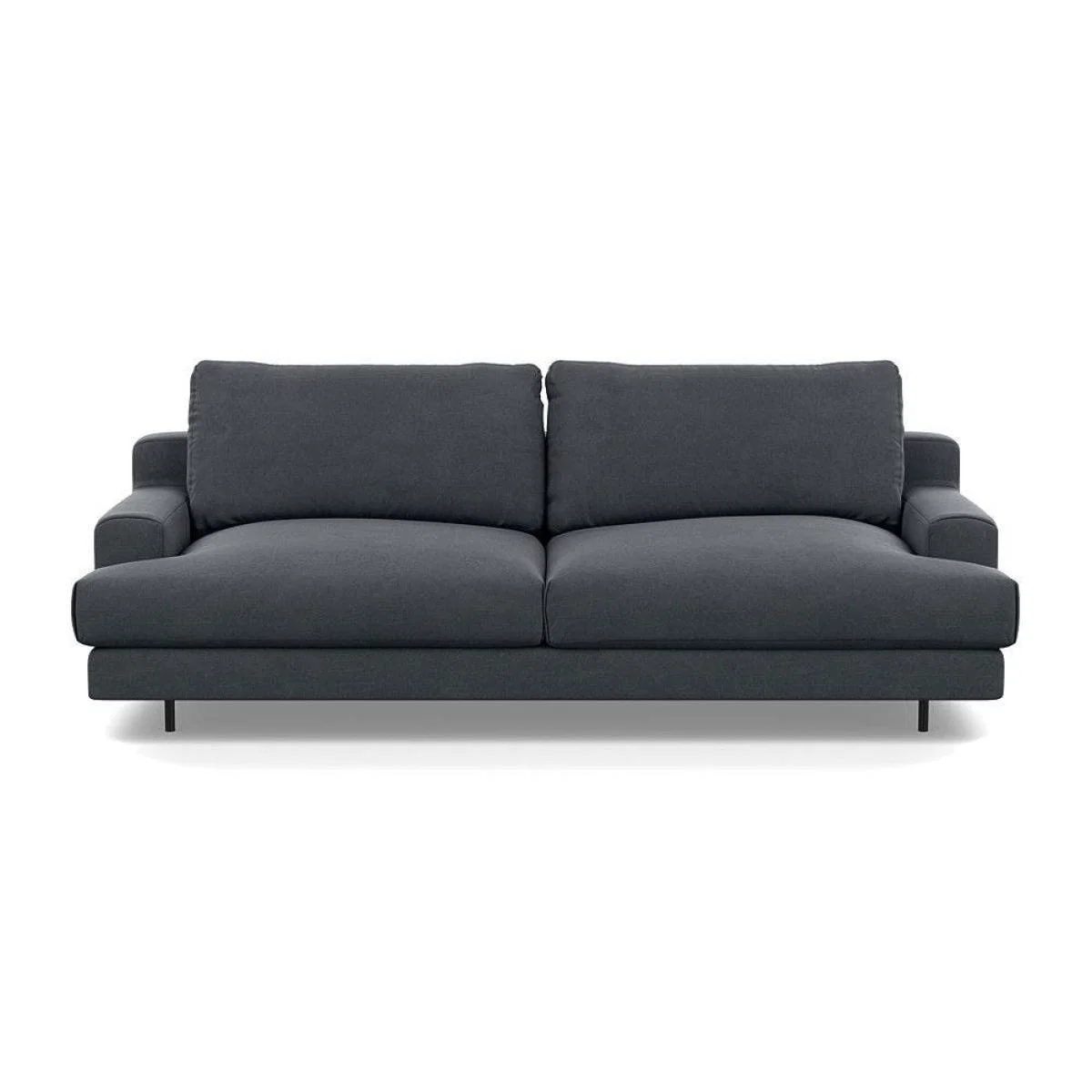 Heal's Orso 3 Seater Sofa Brushed Cotton Cadet Black Feet - Heal's UK Furniture – image 38