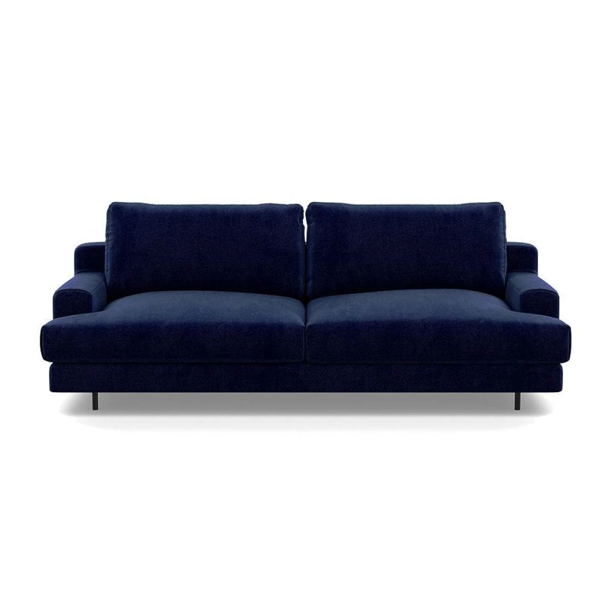 Heal's Orso 3 Seater Sofa Brushed Cotton Cadet Black Feet - Heal's UK Furniture – image 39