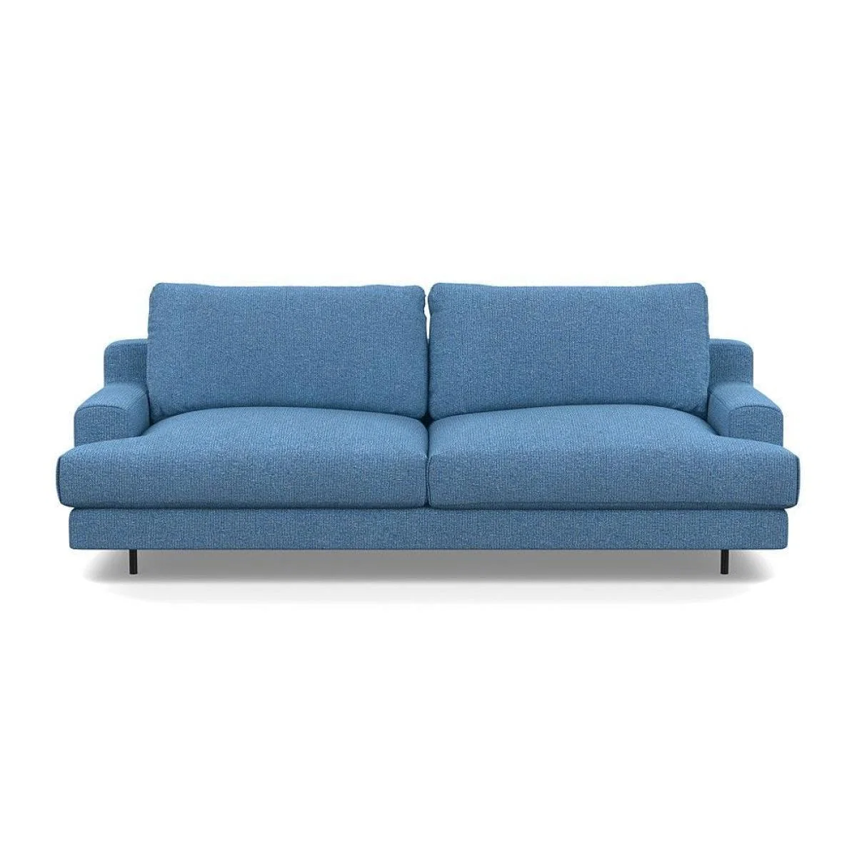 Heal's Orso 3 Seater Sofa Brushed Cotton Cadet Black Feet - Heal's UK Furniture – image 40