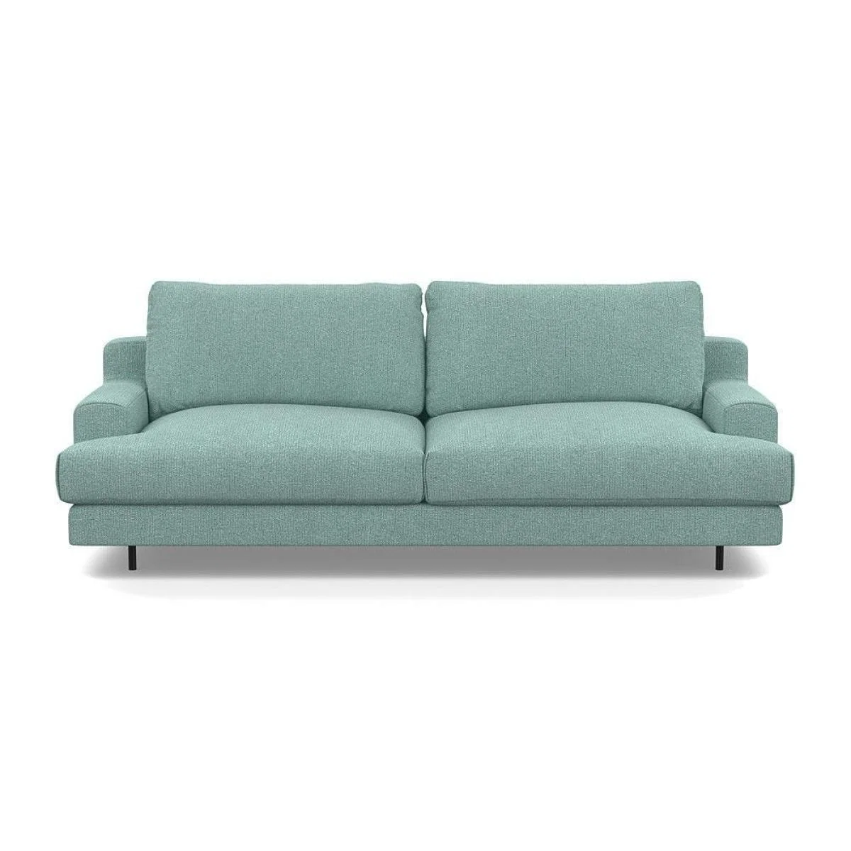 Heal's Orso 3 Seater Sofa Brushed Cotton Cadet Black Feet - Heal's UK Furniture – image 5