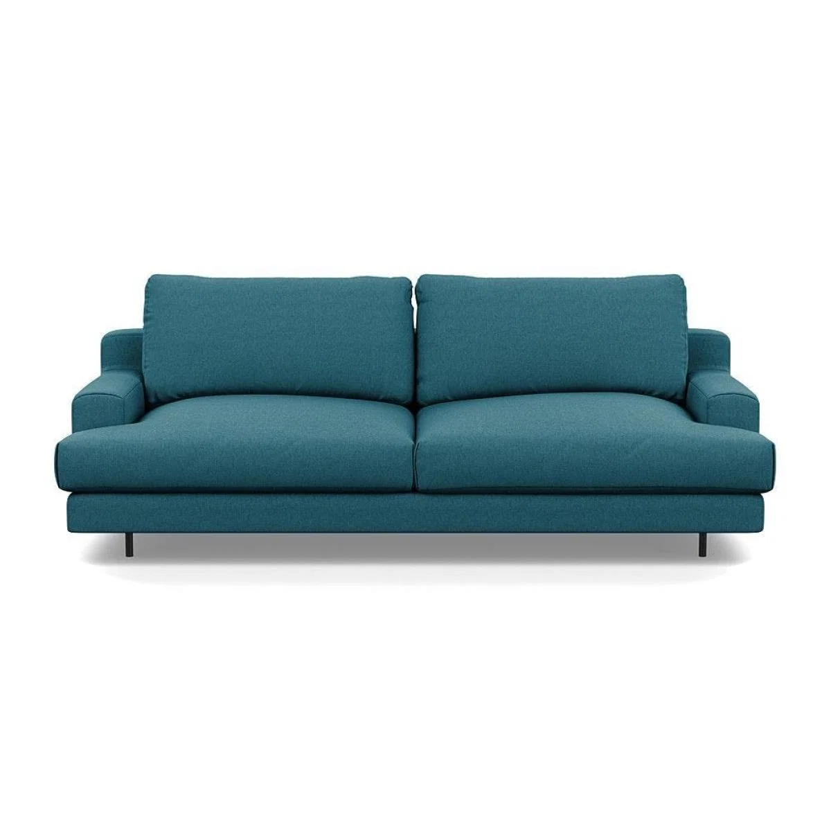 Heal's Orso 3 Seater Sofa Brushed Cotton Cadet Black Feet - Heal's UK Furniture – image 41