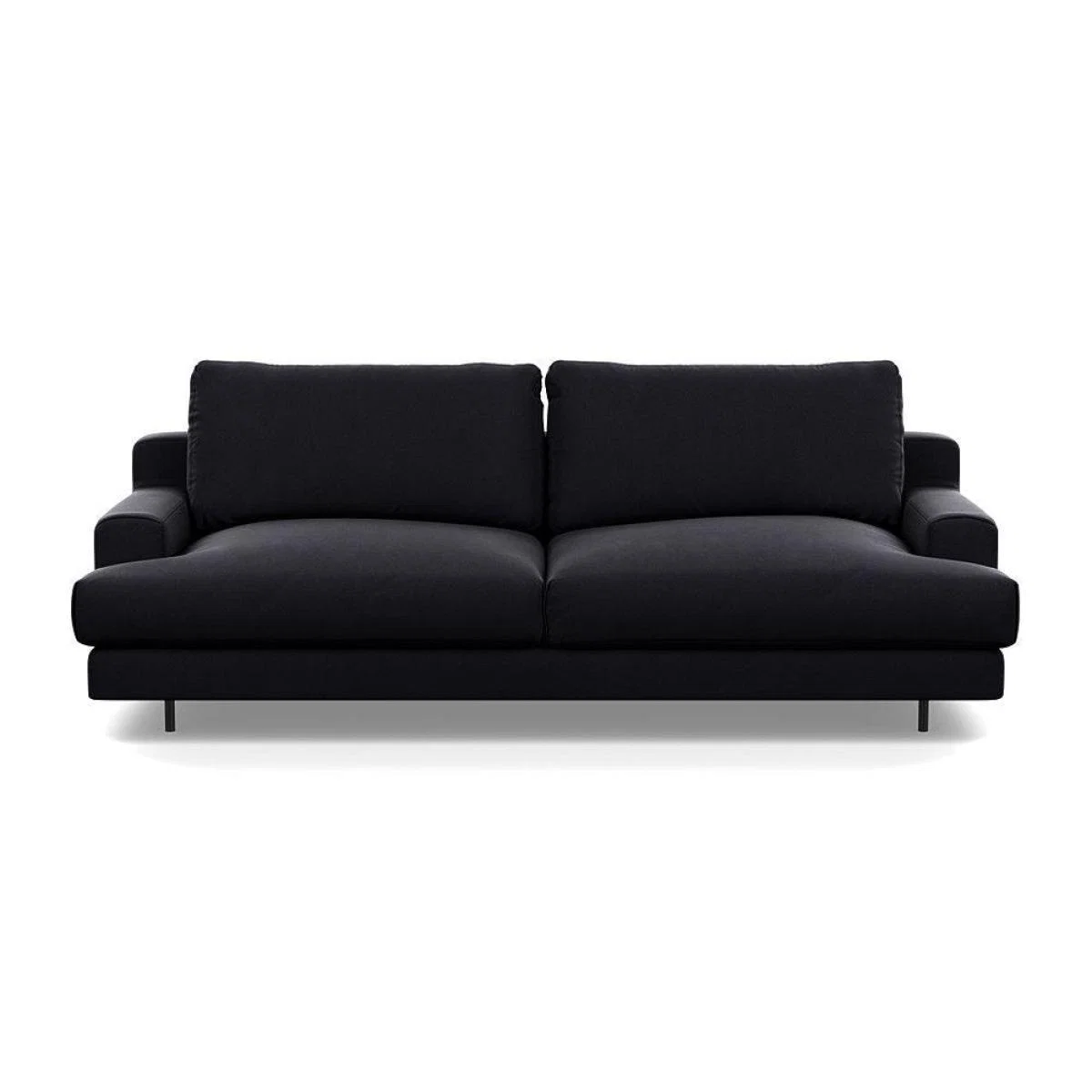 Heal's Orso 3 Seater Sofa Brushed Cotton Cadet Black Feet - Heal's UK Furniture – image 42