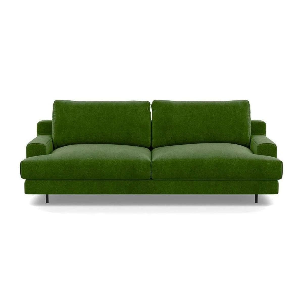 Heal's Orso 3 Seater Sofa Brushed Cotton Cadet Black Feet - Heal's UK Furniture – image 6