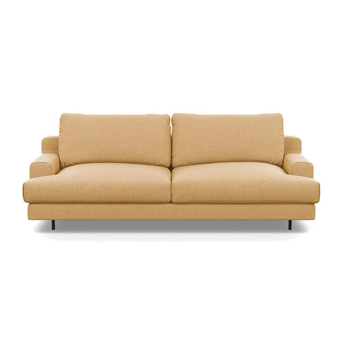 Heal's Orso 3 Seater Sofa Brushed Cotton Cadet Black Feet - Heal's UK Furniture – image 7