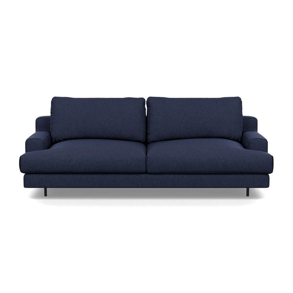 Heal's Orso 3 Seater Sofa Brushed Cotton Cadet Black Feet - Heal's UK Furniture – image 9