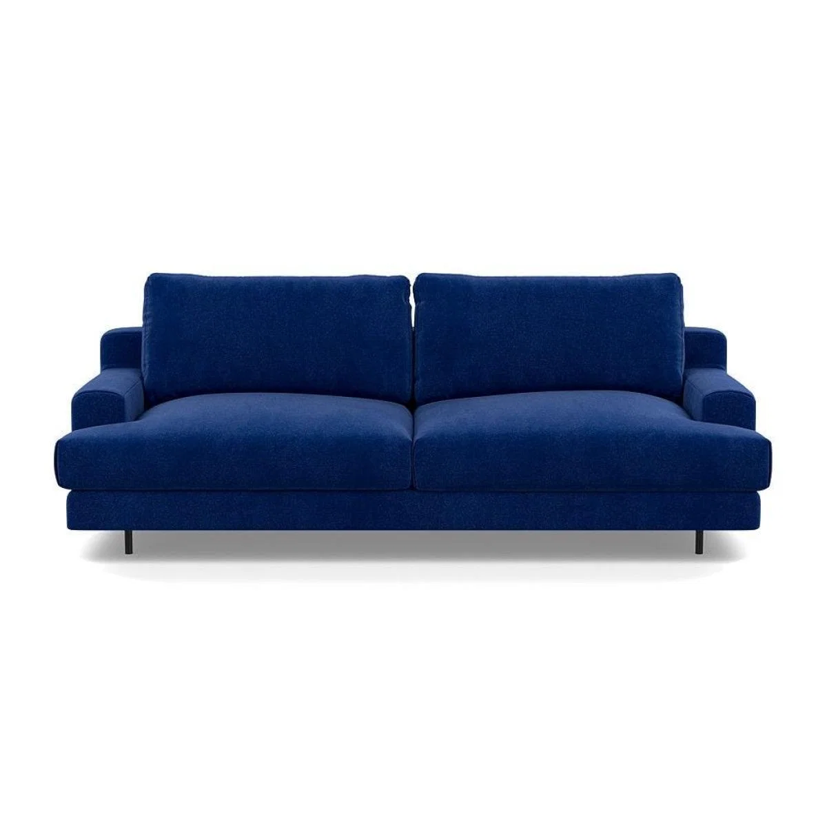 Heal's Orso 3 Seater Sofa Brushed Cotton Cadet Black Feet - Heal's UK Furniture – image 10