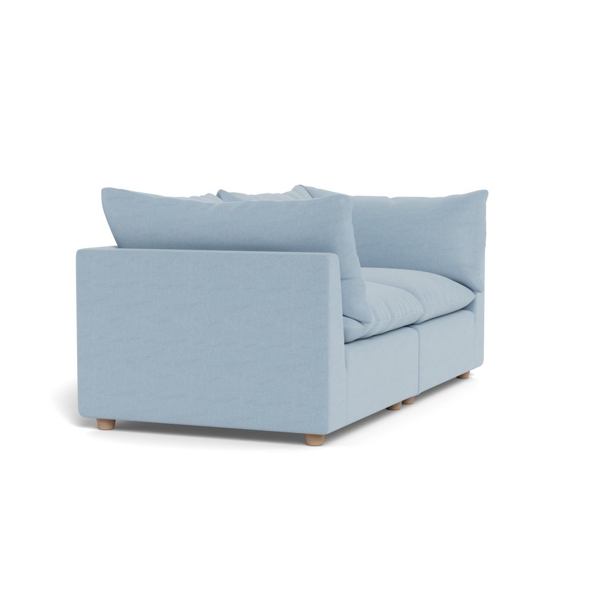 Heal's Astrid 3 Seater Sofa Capelo Linen-Cotton Sea Shanty Walnut Stained Beech Feet – image 2