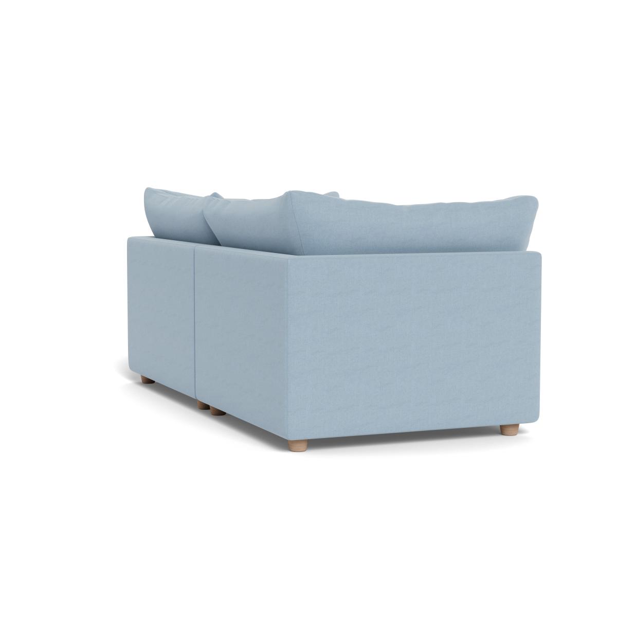 Heal's Astrid 3 Seater Sofa Capelo Linen-Cotton Sea Shanty Walnut Stained Beech Feet – image 4