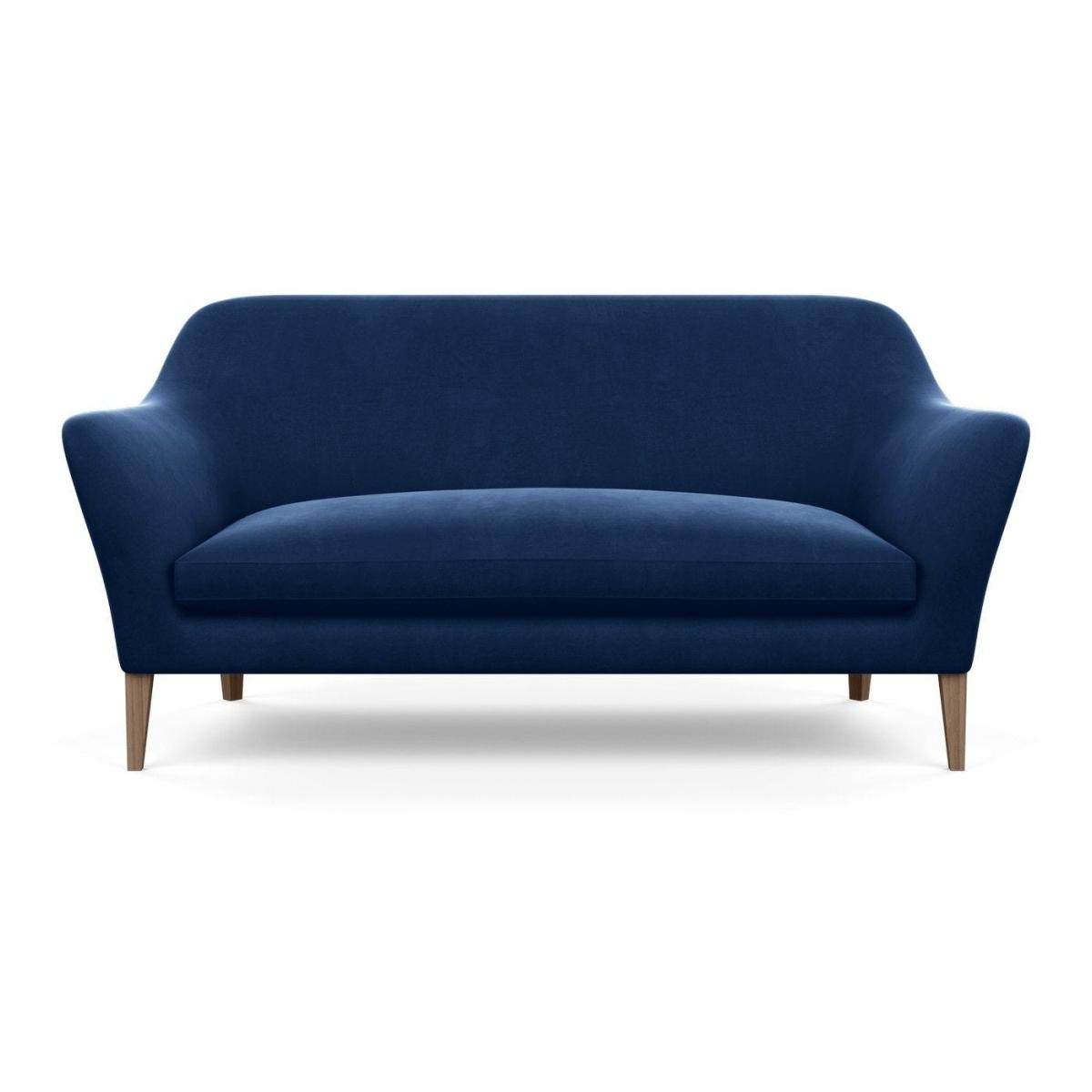Heal's Wallis 3 Seater Sofa Smart Velvet Mouse Natural Oak Feet – image 103