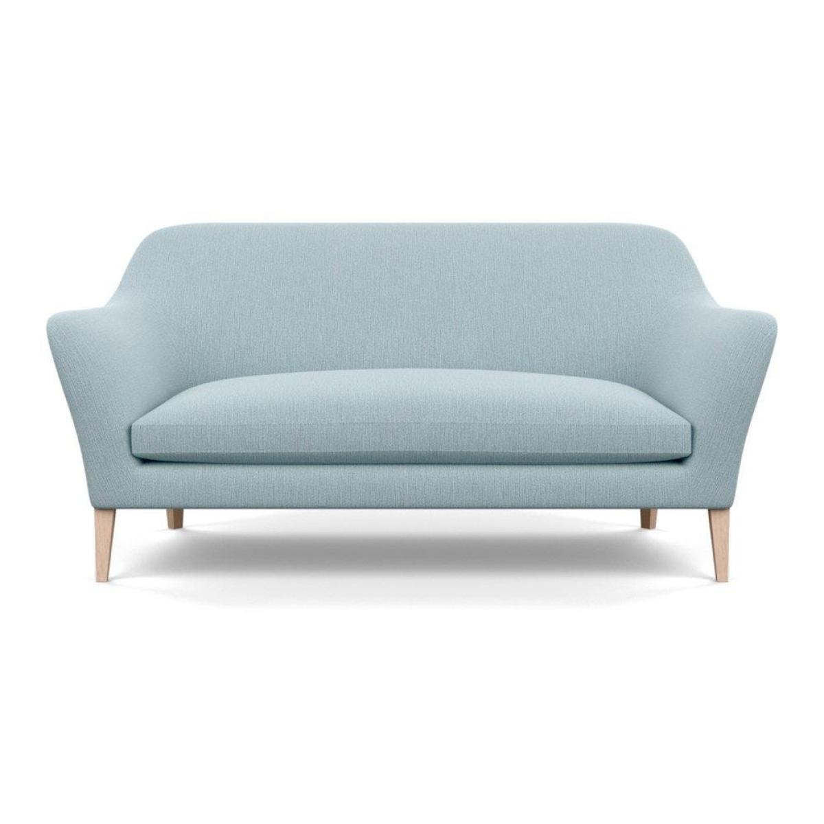 Heal's Wallis 3 Seater Sofa Smart Velvet Mouse Natural Oak Feet – image 15