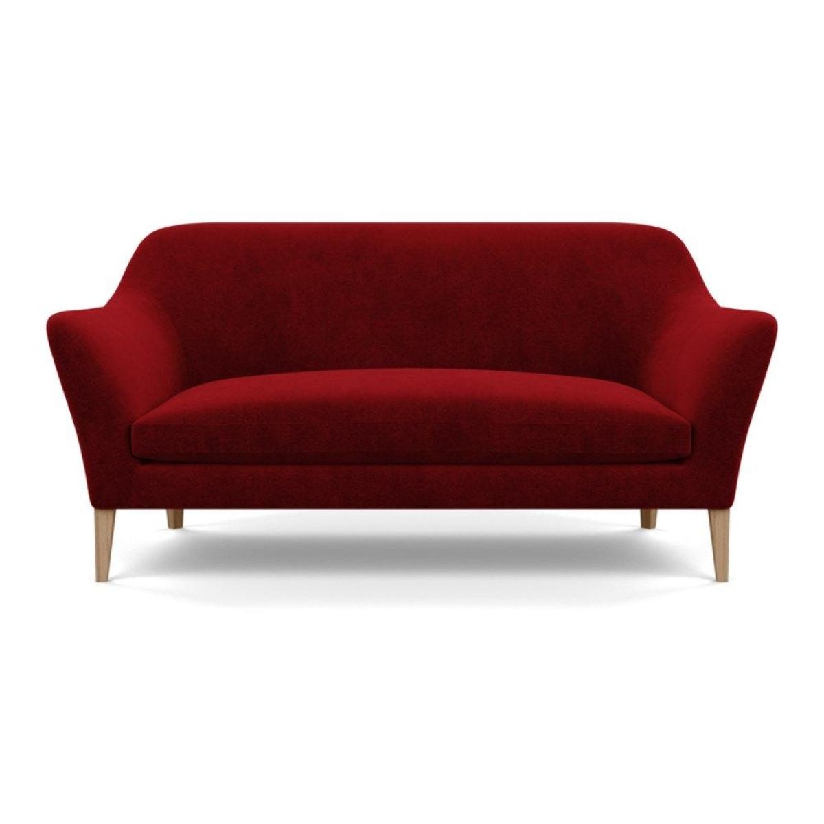 Heal's Wallis 3 Seater Sofa Smart Velvet Mouse Natural Oak Feet – image 23