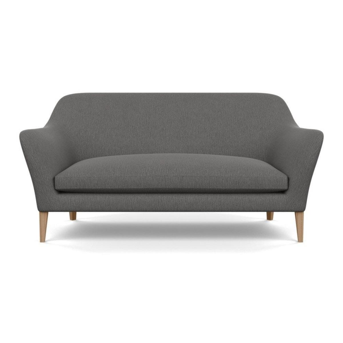 Heal's Wallis 3 Seater Sofa Smart Velvet Mouse Natural Oak Feet – image 25