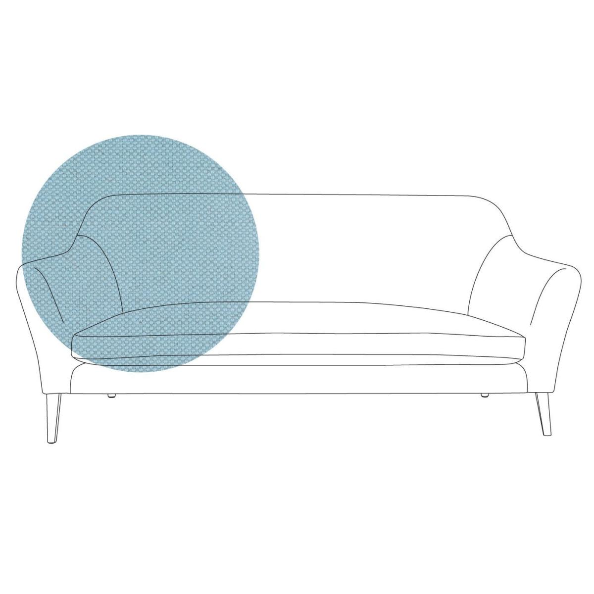 Heal's Wallis 3 Seater Sofa Smart Velvet Mouse Natural Oak Feet – image 26
