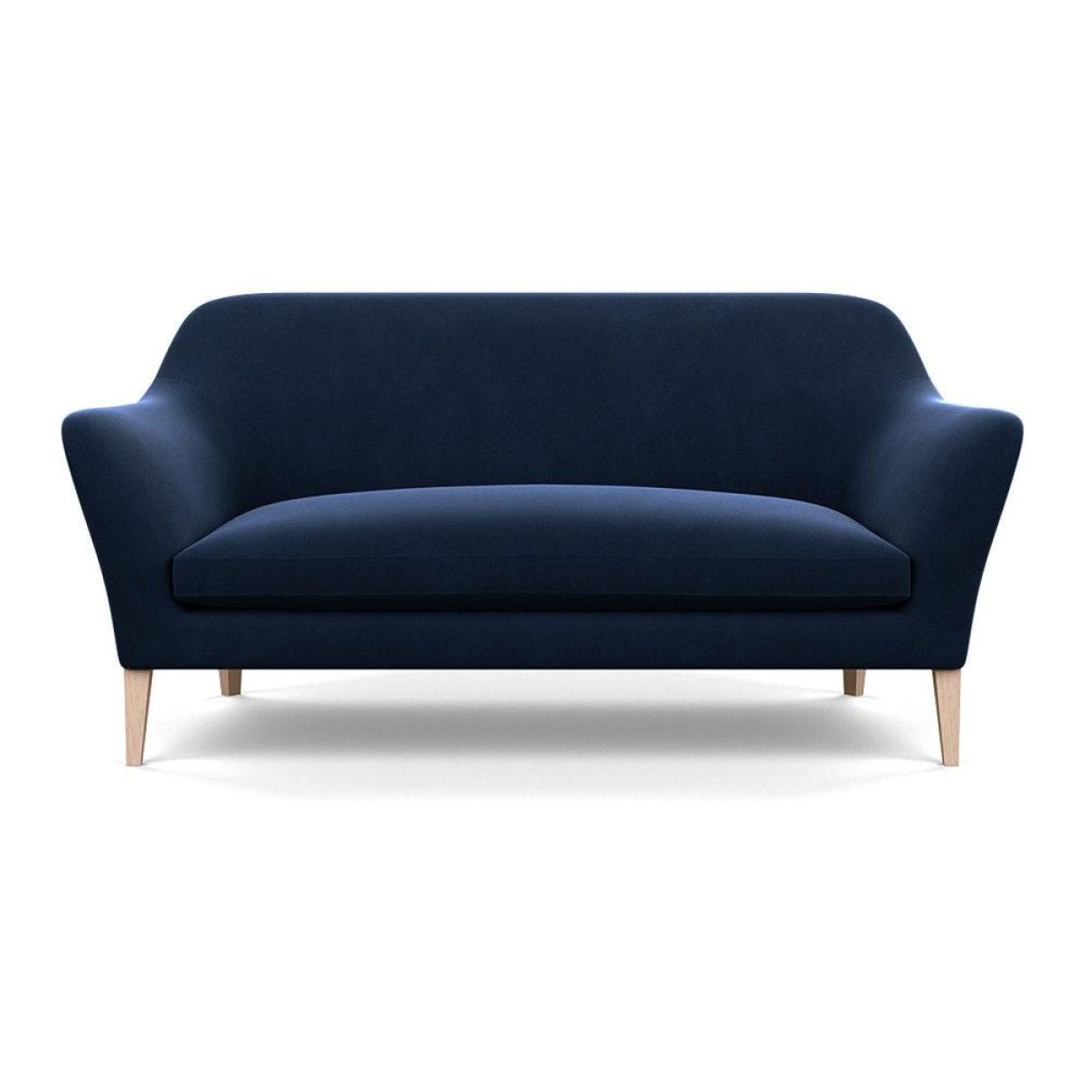 Heal's Wallis 3 Seater Sofa Smart Velvet Mouse Natural Oak Feet – image 30