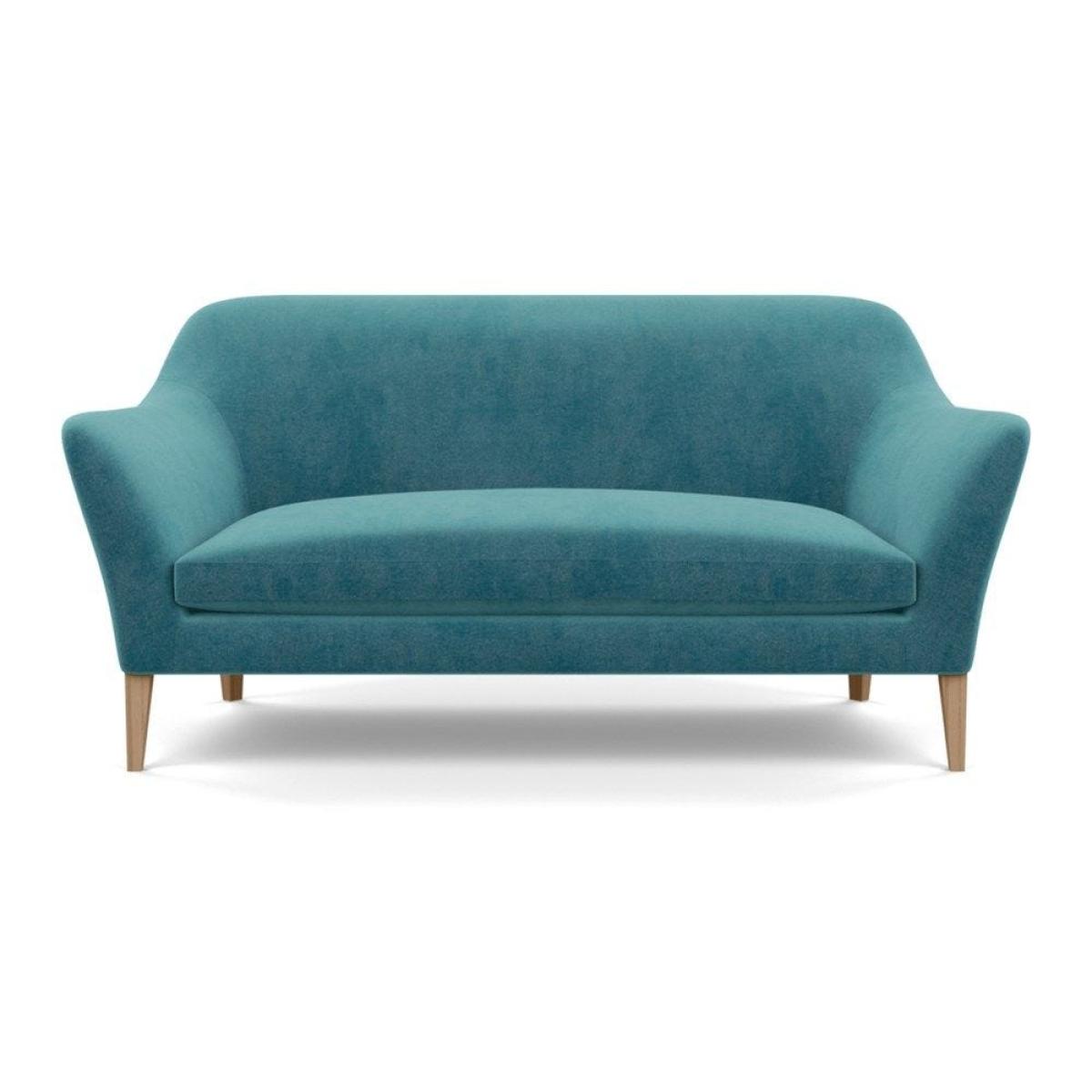 Heal's Wallis 3 Seater Sofa Smart Velvet Mouse Natural Oak Feet – image 40