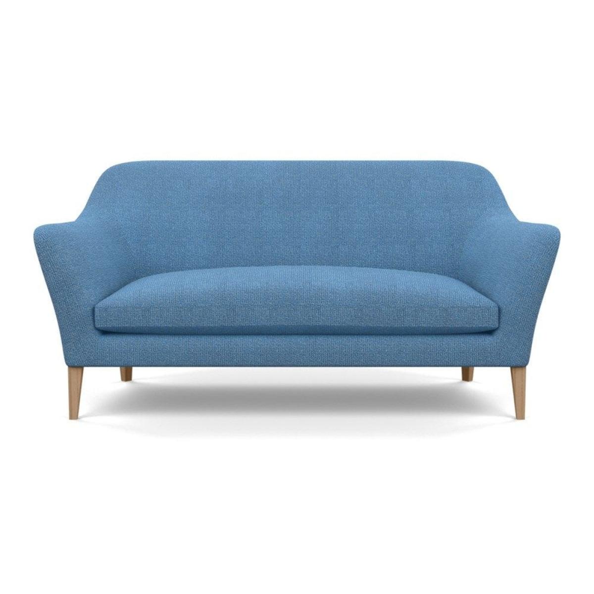 Heal's Wallis 3 Seater Sofa Smart Velvet Mouse Natural Oak Feet – image 58