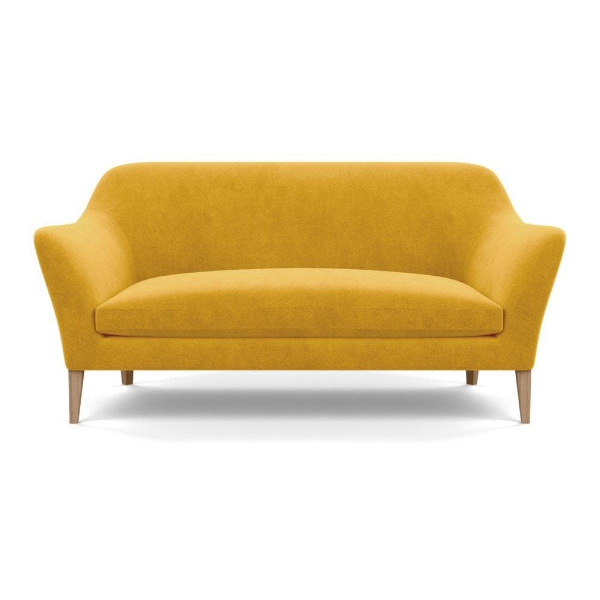 Heal's Wallis 3 Seater Sofa Smart Velvet Mouse Natural Oak Feet – image 62