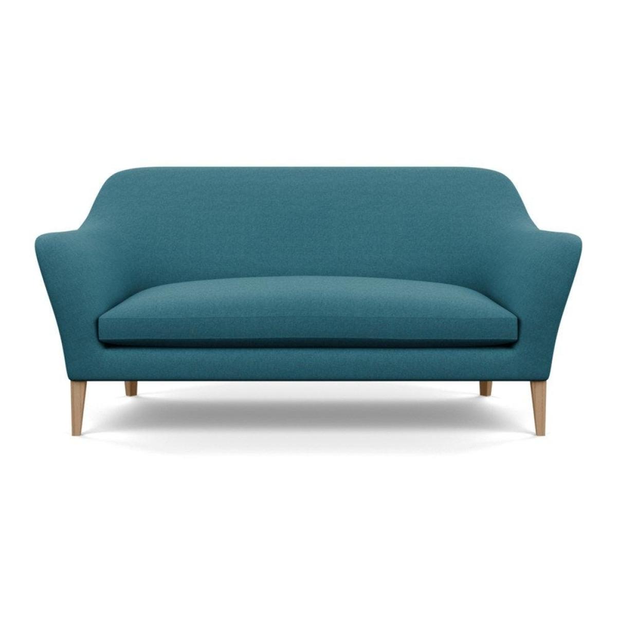 Heal's Wallis 3 Seater Sofa Smart Velvet Mouse Natural Oak Feet – image 91