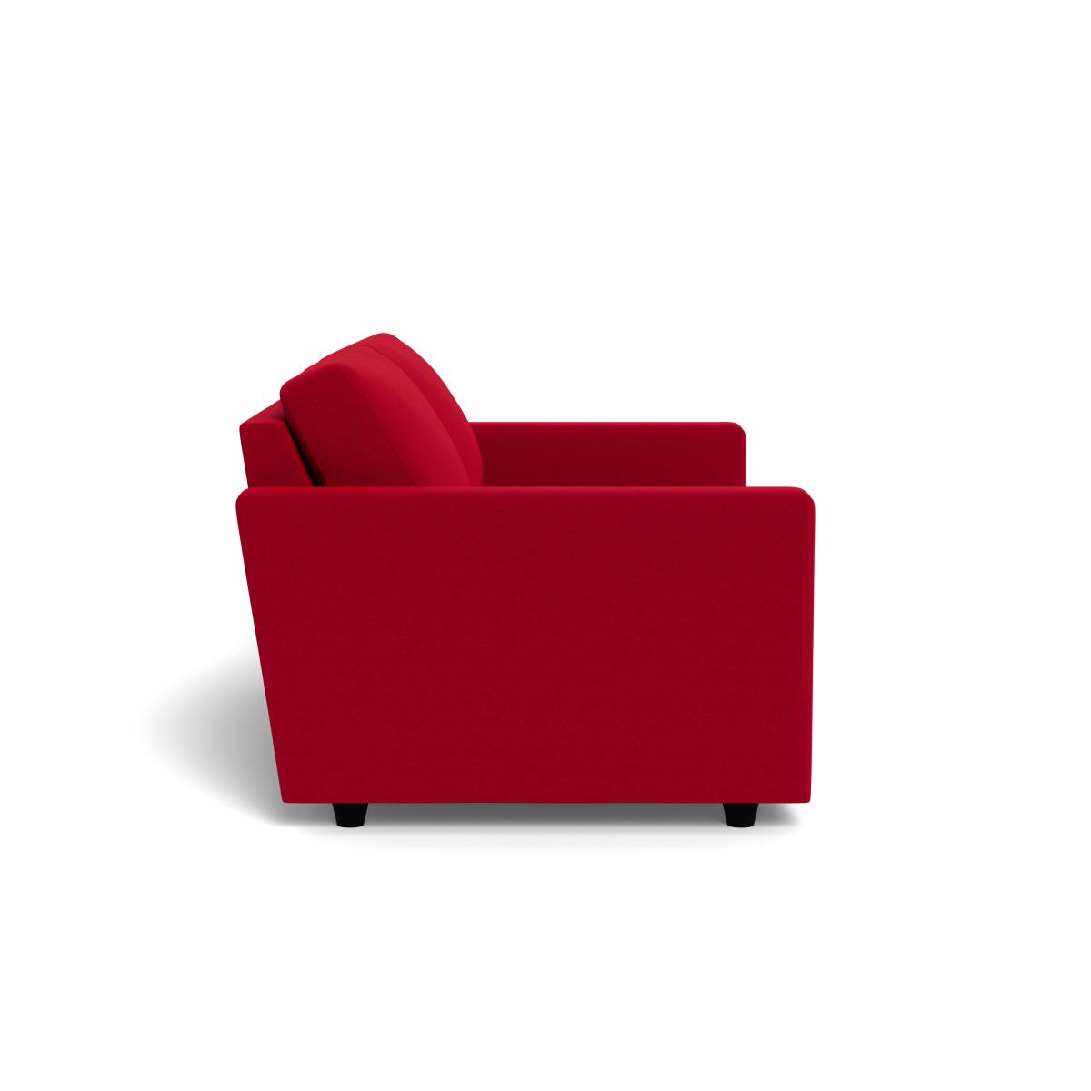 Heal's Nimbus 3 Seater Sofa Melton Wool Red Oxide Black – image 3