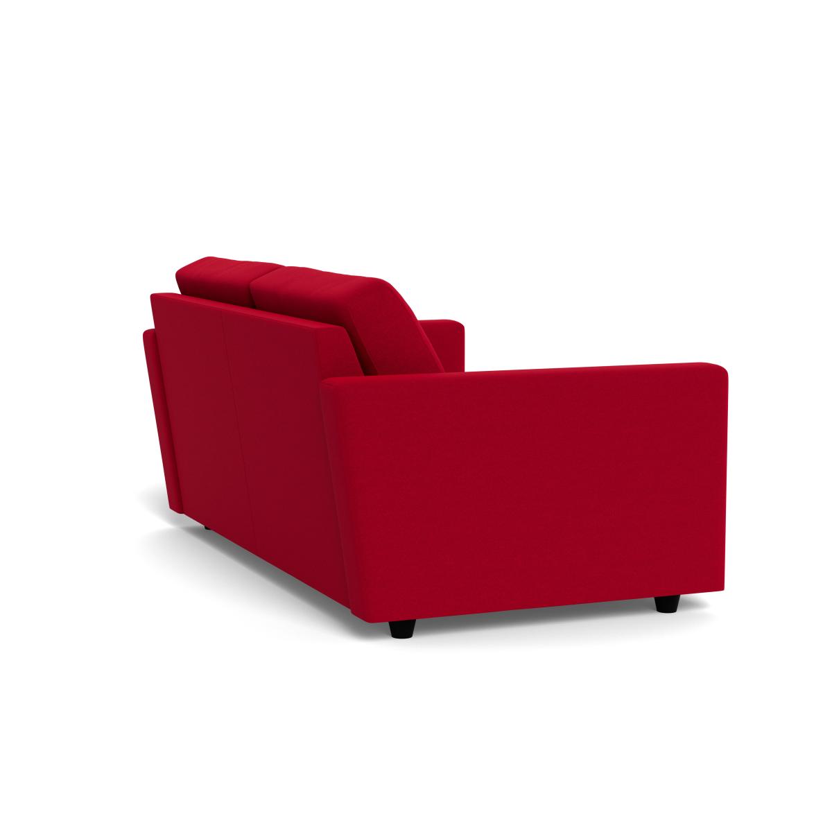 Heal's Nimbus 3 Seater Sofa Melton Wool Red Oxide Black – image 4