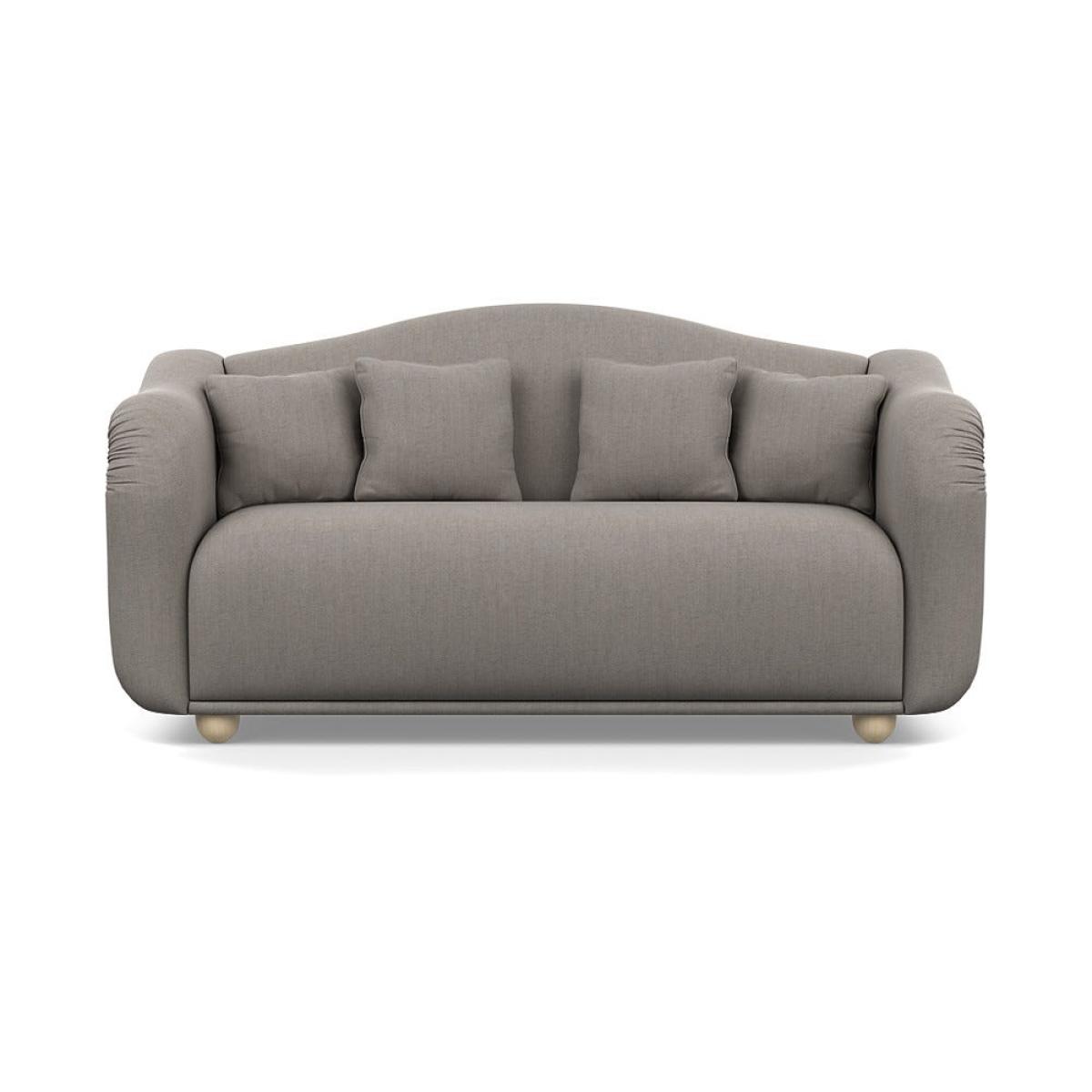 Heal's Tetbury 3 Seater Sofa Broad Weave Pebble Natural Beech Feet – image 2