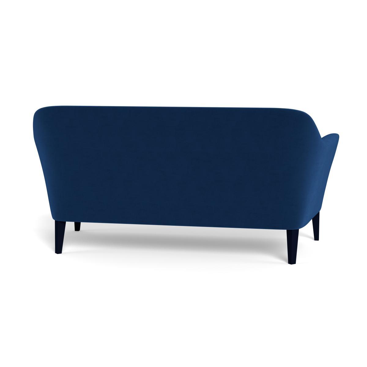 Heal's Wallis 3 Seater Sofa Velvet Petrol Black Feet - Heal's UK Furniture – image 5