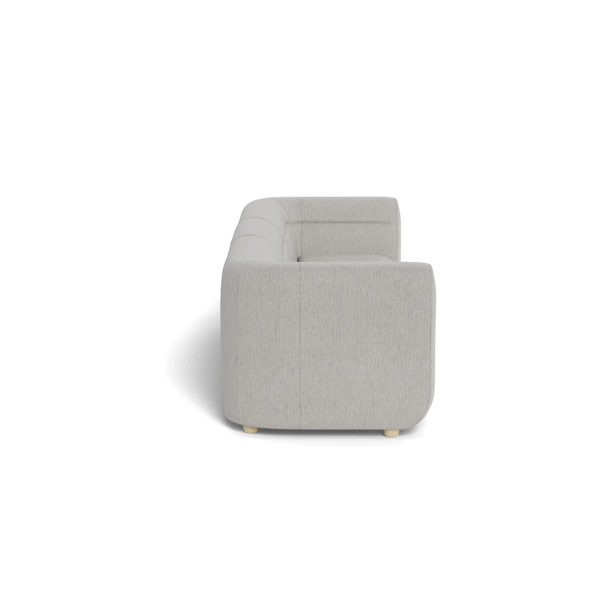 Heal's Lilli 3 Seater Sofa Smart Linen Mix Silver Natural Ash Feet - Heal's UK Furniture – image 3