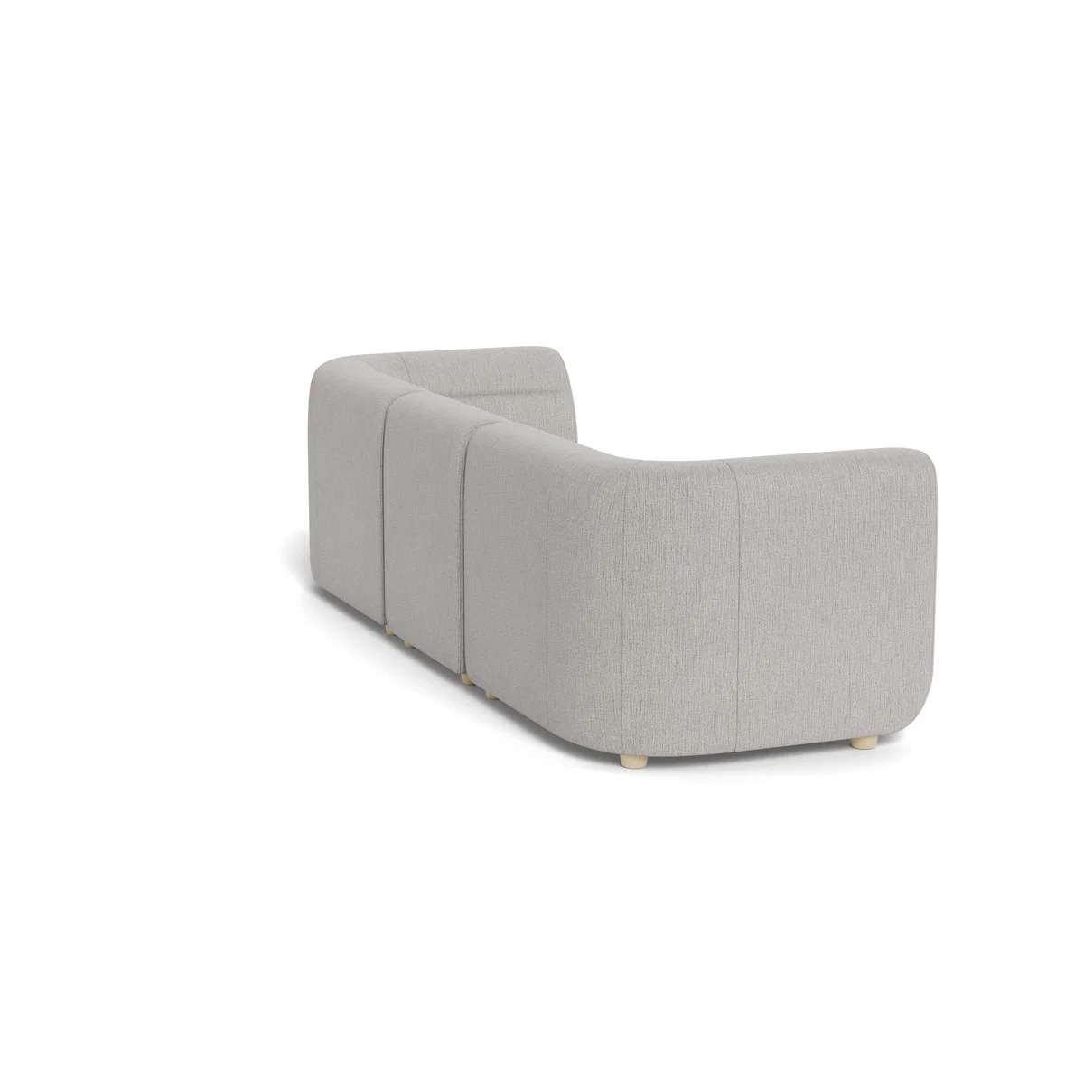 Heal's Lilli 3 Seater Sofa Smart Linen Mix Silver Natural Ash Feet - Heal's UK Furniture – image 4