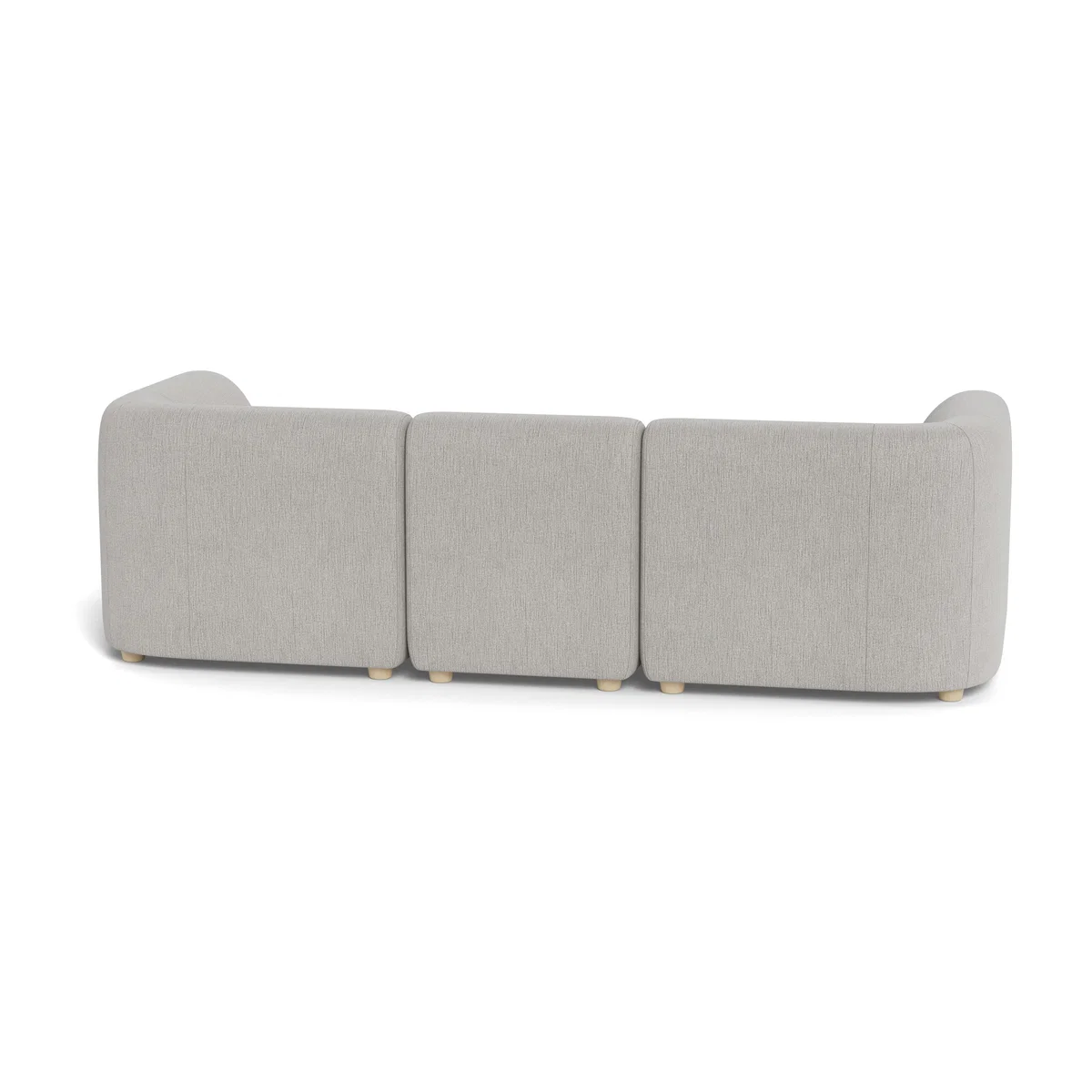 Heal's Lilli 3 Seater Sofa Smart Linen Mix Silver Natural Ash Feet - Heal's UK Furniture – image 5