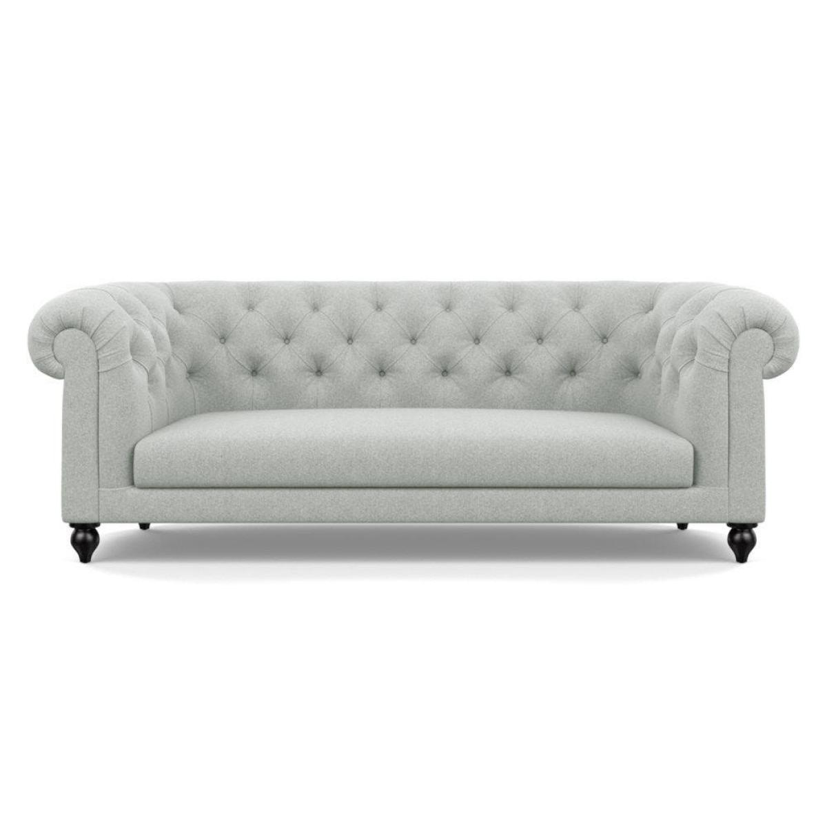 Heal's Fitzrovia 3 Seater Sofa Smart Luxe Velvet Mineral Blue Natural Feet – image 34