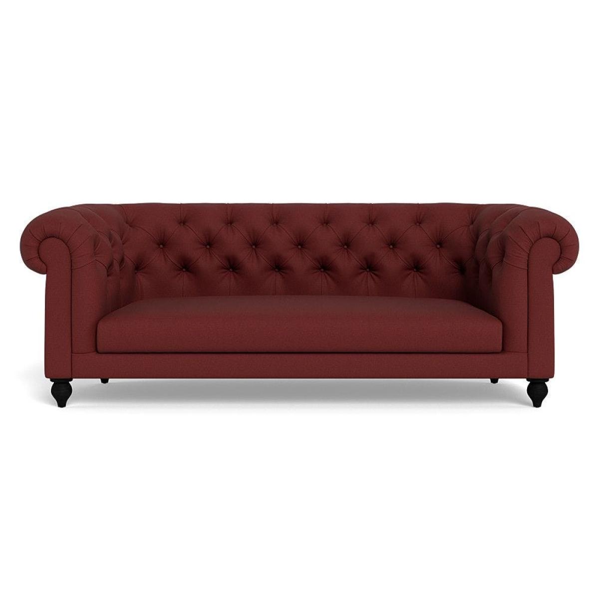 Heal's Fitzrovia 3 Seater Sofa Smart Luxe Velvet Mineral Blue Natural Feet – image 64