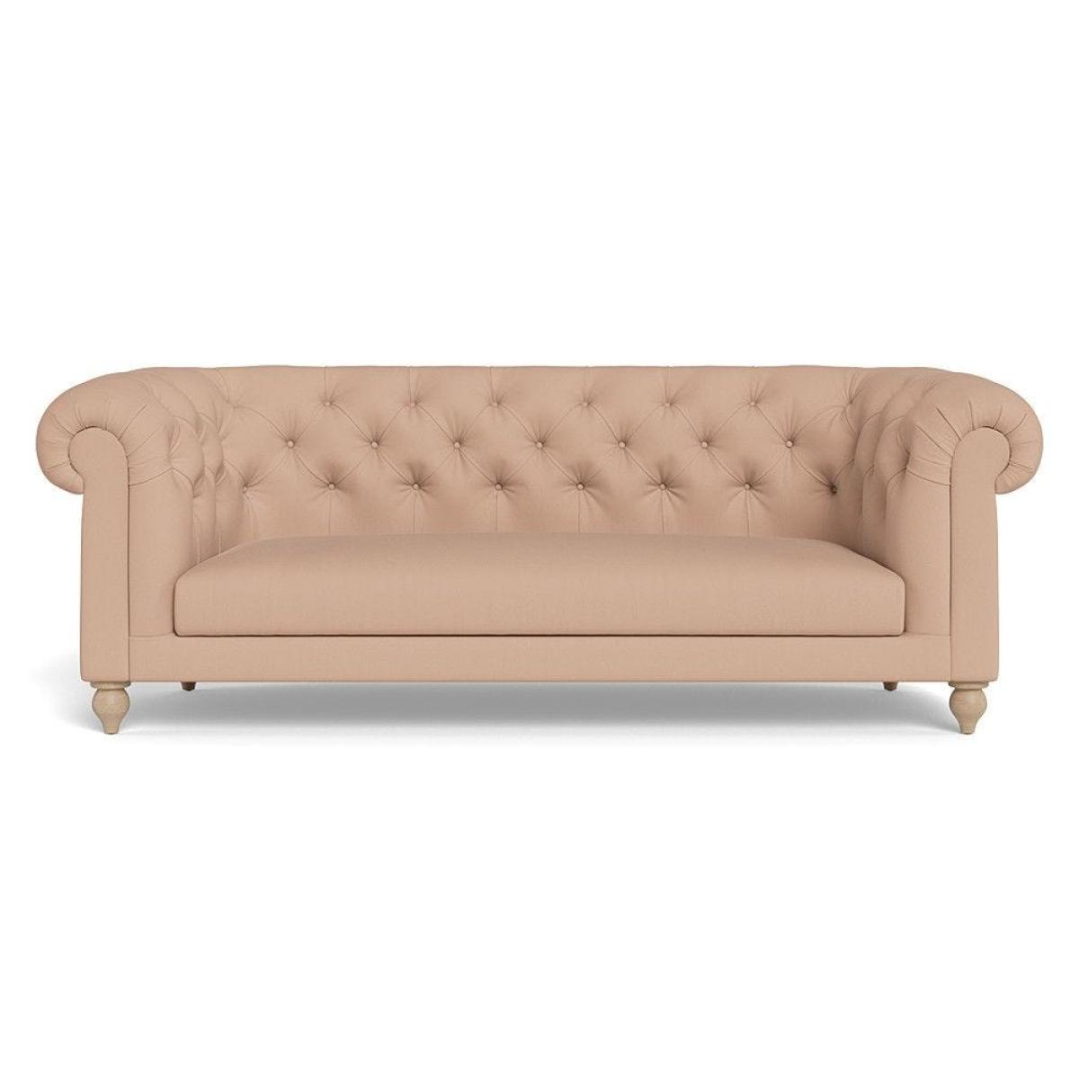 Heal's Fitzrovia 3 Seater Sofa Smart Luxe Velvet Mineral Blue Natural Feet – image 70
