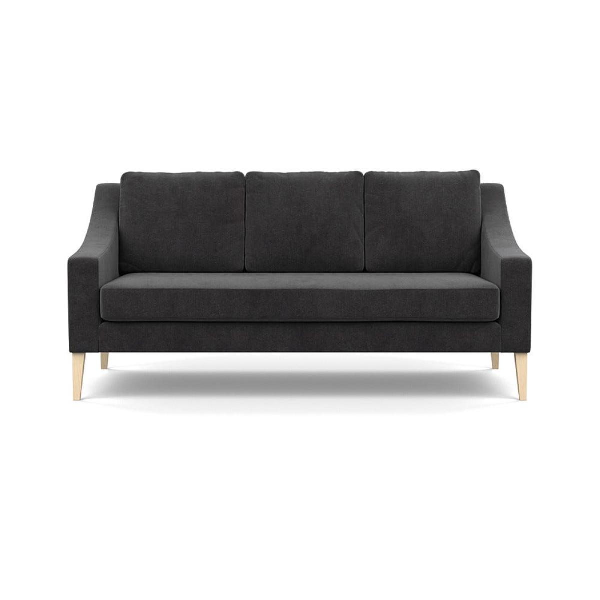 Heal's Richmond 3 Seater Sofa Smart Luxe Velvet Nickel Natural Ash Feet – image 2