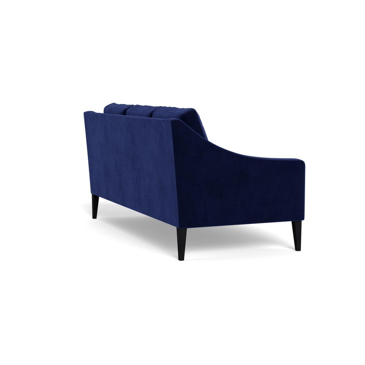 Heal's Richmond 3 Seater Sofa Velvet Midnight Natural Feet - Heal's UK Furniture – image 4