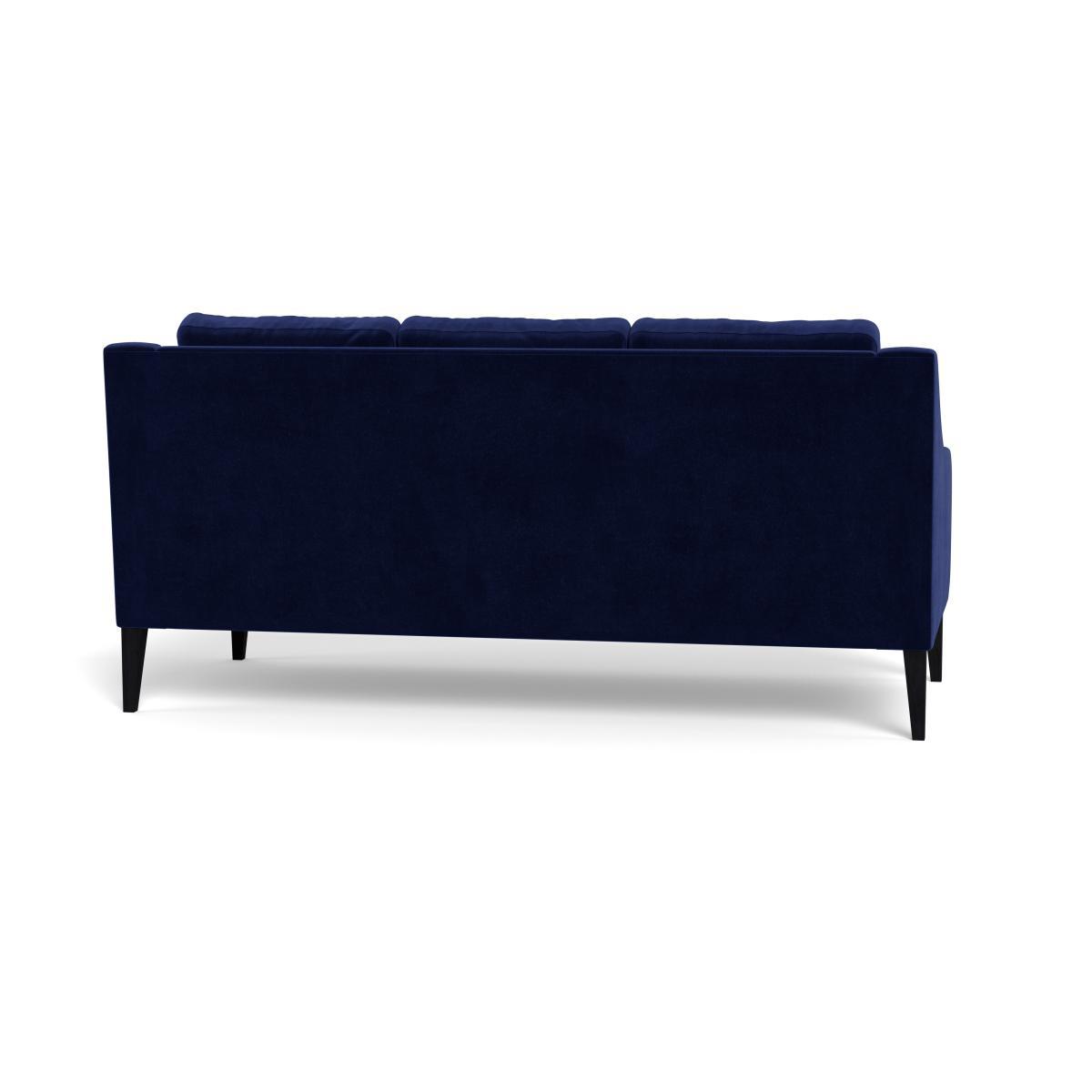 Heal's Richmond 3 Seater Sofa Velvet Midnight Natural Feet - Heal's UK Furniture – image 5
