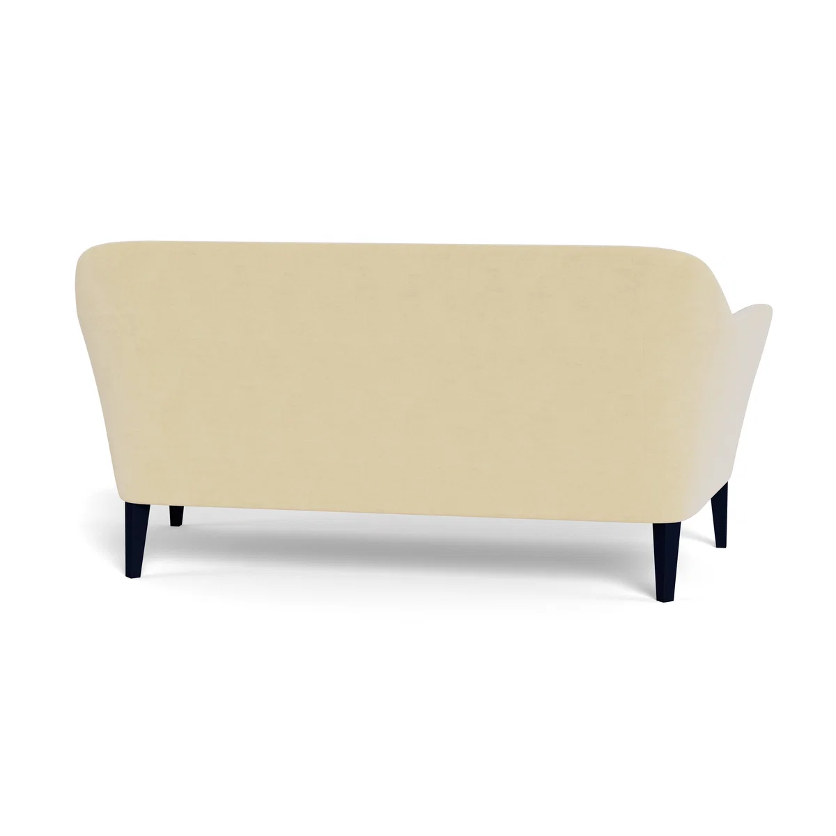 Heal's Wallis 3 Seater Sofa Smart Luxe Velvet Biscuit Black Painted Oak Feet - Heal's UK Furniture – image 5