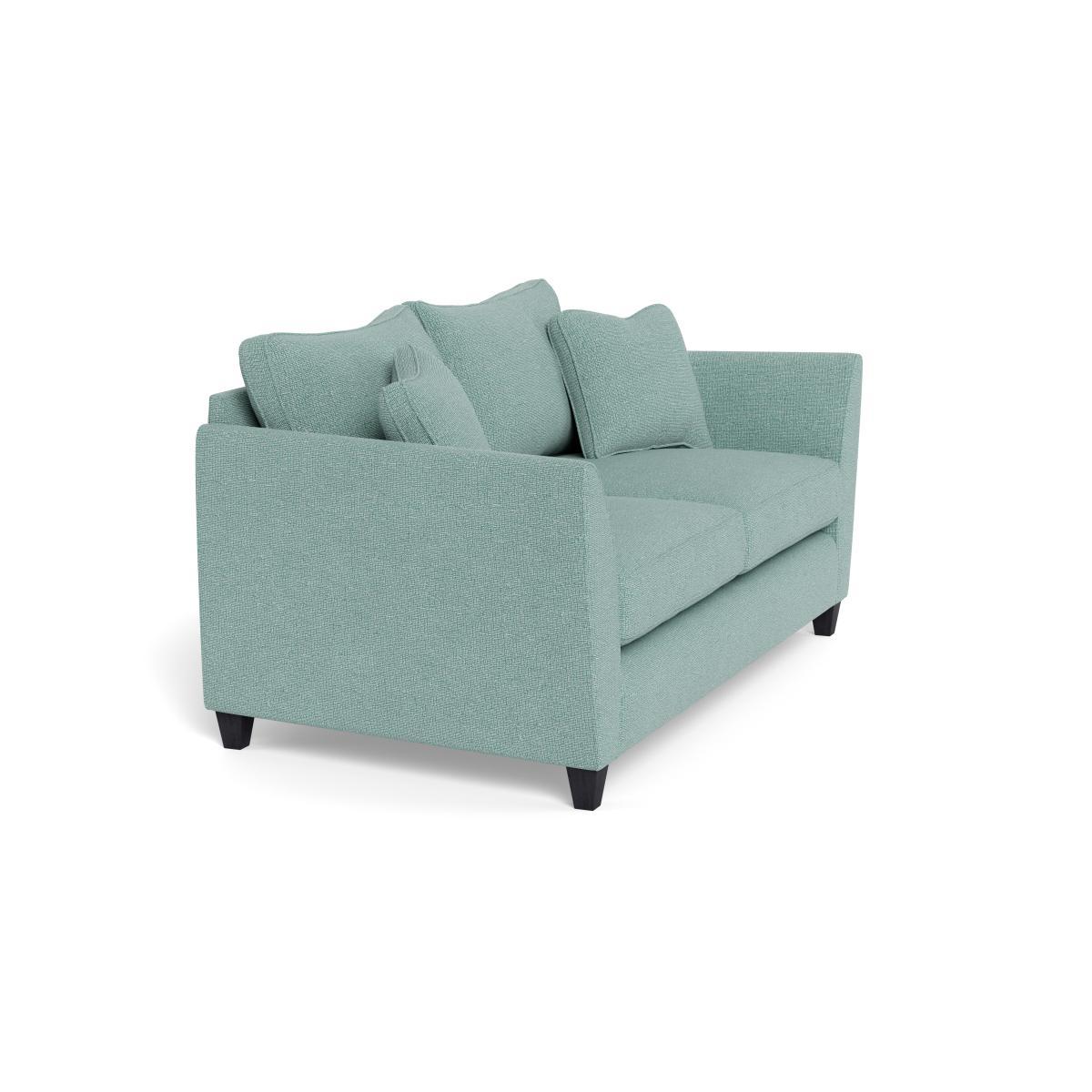 Heal's Torino 3 Seater Sofa Tejo Recycled Teal Black - Heal's UK Furniture – image 2