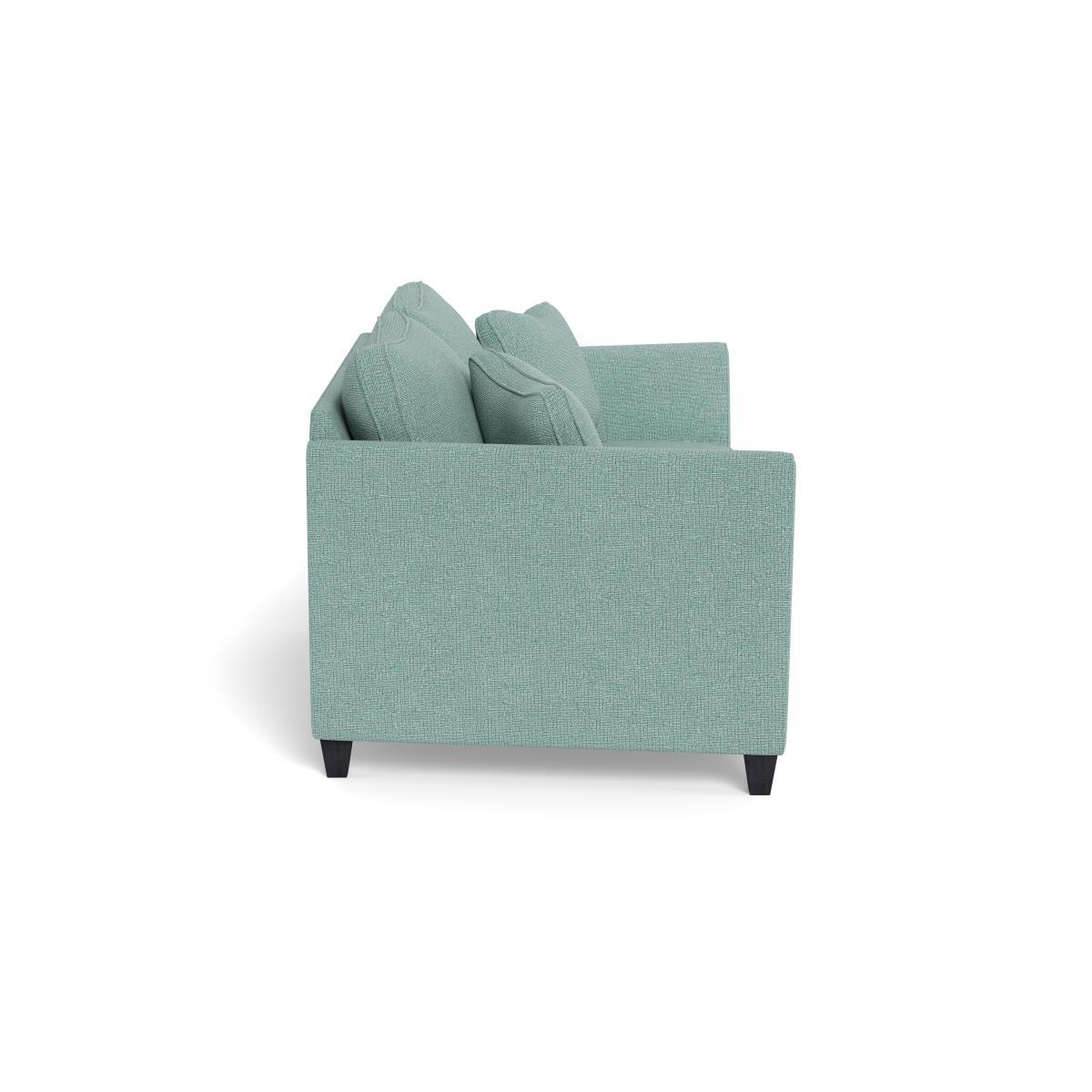 Heal's Torino 3 Seater Sofa Tejo Recycled Teal Black - Heal's UK Furniture – image 3