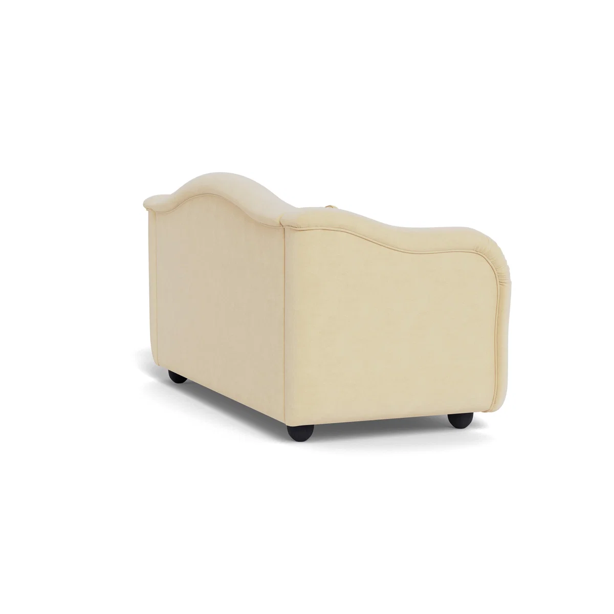Heal's Tetbury 3 Seater Sofa Smart Luxe Velvet Biscuit Walnut Stained Beech Feet – image 5