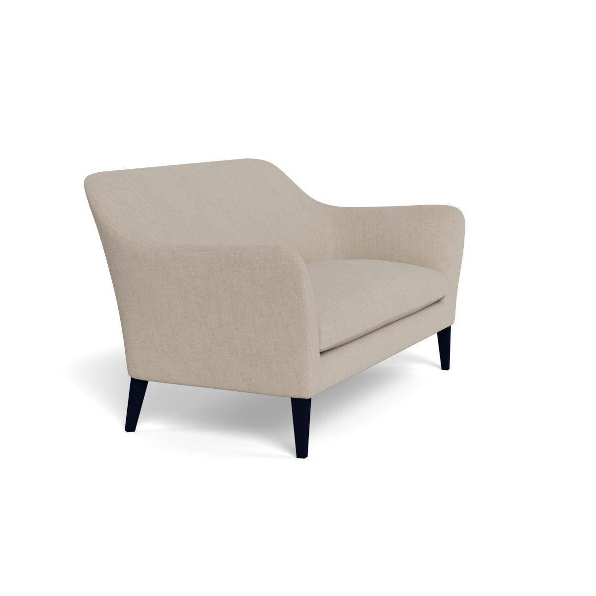 Heal's Wallis 3 Seater Sofa Broad Weave Putty Black Feet - Heal's UK Furniture – image 2